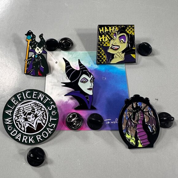 Maleficent Villain Aurora Lapel Pin Sleeping Beauty Accessories Brooch Badge Pin - Picture 2 of 10